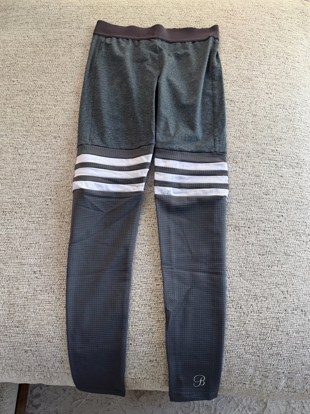 Bombshell Sportswear Gray and White Leggings